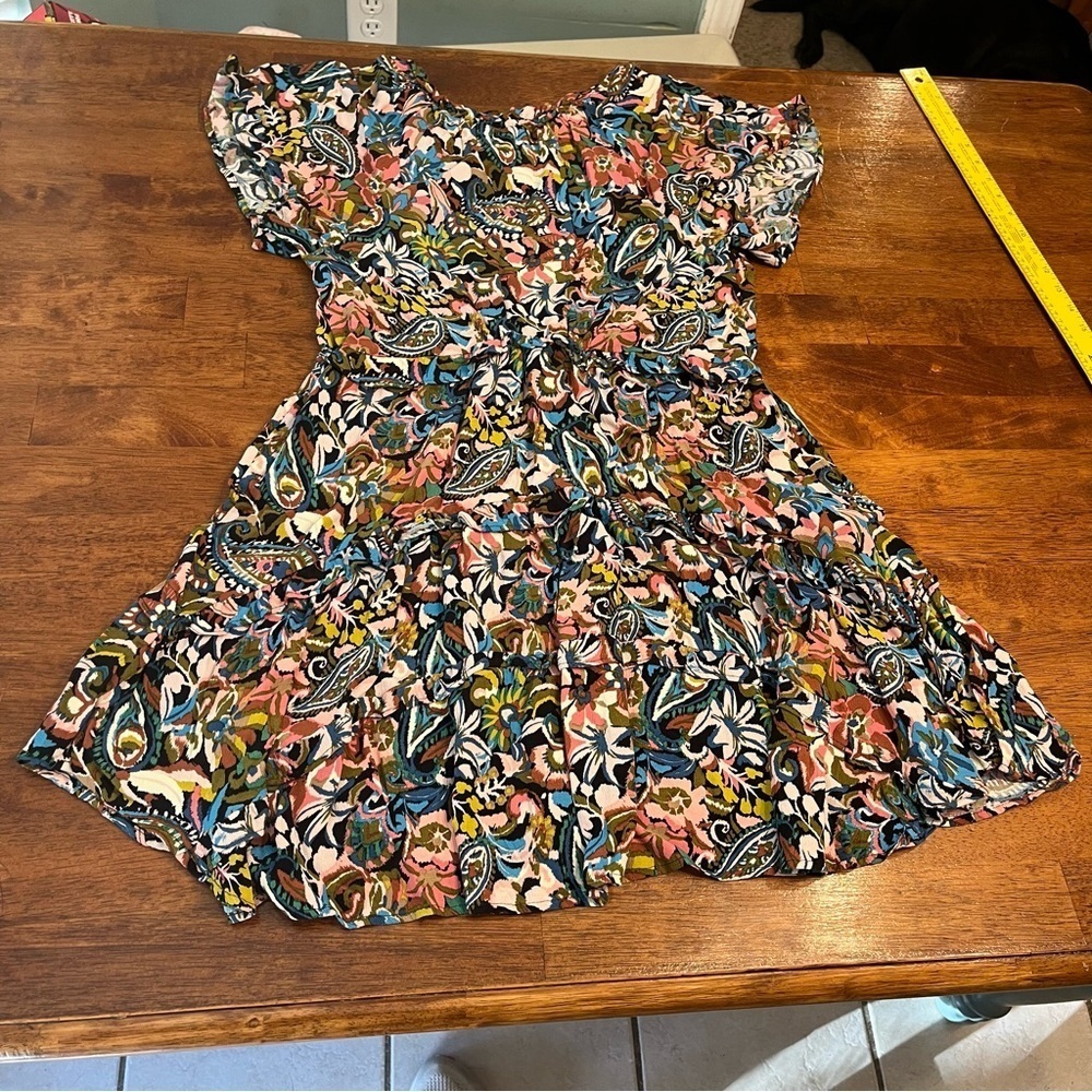 Anthropologie women’s Dress Floral Pattern 100% viscose size Small Petite - Picture 7 of 7